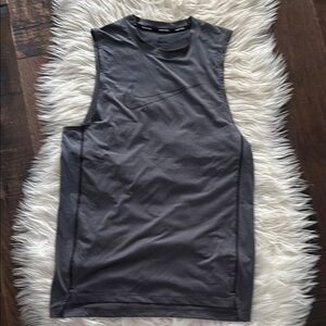 Nike Men's Charcoal Sleeveless Athletic Top